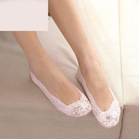 Spring Summer Breathable Silicone Non-slip Lace Invisible Women's Thin Socks sku image 5