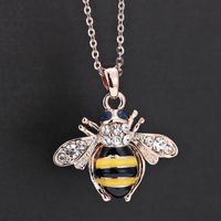 Fashion Bee Alloy Plating Artificial Rhinestones Women's Necklace main image 1
