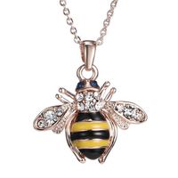 Fashion Bee Alloy Plating Artificial Rhinestones Women's Necklace main image 2