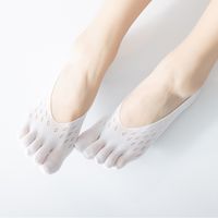Women's Velvet Summer Mesh Breathable Invisible Silicone Lace Five-finger Stocks sku image 2
