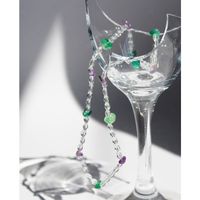 Korean Fresh Mori Transparent Crystal String Beads Clavicle Chain Niche Design Stone Necklace Same Bracelet 614 main image 3