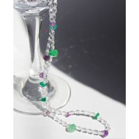 Korean Fresh Mori Transparent Crystal String Beads Clavicle Chain Niche Design Stone Necklace Same Bracelet 614 main image 6