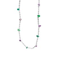 Korean Fresh Mori Transparent Crystal String Beads Clavicle Chain Niche Design Stone Necklace Same Bracelet 614 main image 4