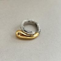 Fashion New Metal Stitching Spiral  Rhombus Hollow Jeweled Opening Rhinestone Ring main image 4