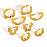 Accessories Fashion Geometric Gold Plated Titanium Steel Ear Clip main image 3