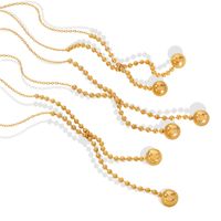 Jewelry Bundle Ball Pendant Female Clavicle Necklace Titanium Steel 18k Gold main image 3