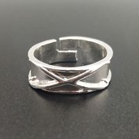 Fashion Simple Geometric Solid Color Open Adjustable Alloy Ring main image 1