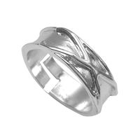 Fashion Simple Geometric Solid Color Open Adjustable Alloy Ring main image 4