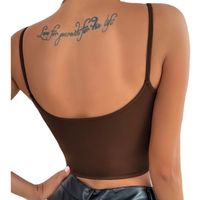 Women's Tank Tops Backless Fashion Solid Color main image 2