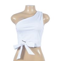 Women's Tank Tops Patchwork Straps Bowknot Fashion Solid Color main image 4