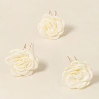 Chaude Japonais Et Coréen Cheveux Accessoires Mori Style Fleur Artificielle De Mariée Coiffe Exquis Belle Rose En Forme De U Cheveux Broches sku image 4