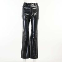 Women's Casual Full Length Zipper Wide Leg Pants main image 4