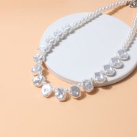 Fashion Irregular Shaped Pearl Single Layer Pearl Necklace Ornament Female main image 2