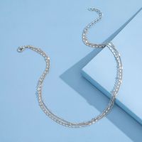Fashion Retro Geometric Metal Necklace Short Simple Clavicle Chain Accessories main image 4