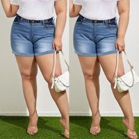 Jeans  Large Size Plus Stretch Patch Women's Denim Shorts main image 6