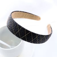 Simple  Texture Pu Leather Headband sku image 11