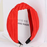 Simple Creased Top Knotted Wide-brimmed Bow Headband &amp; Headband Nhou128639 sku image 8