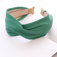 Korean Leather Middle Cross Headband sku image 7