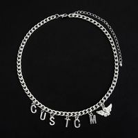 Simple Angel Single Layer Custcm Creative Letters Pendant Alloy Necklace main image 2