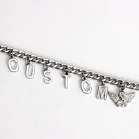 Simple Angel Single Layer Custcm Creative Letters Pendant Alloy Necklace main image 3