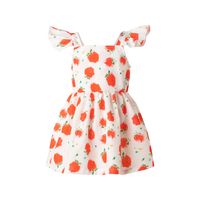 Fashion New Girls' Summer Fruit Printing Slip Sweet Dress sku image 5
