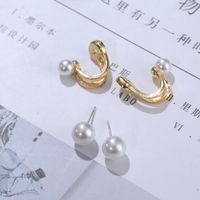New Style Pearl Earrings French Minority Design Sense Sterling Silver Needle Elegant High-grade Earrings main image 6