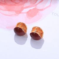 2022 New Retro Lovesickness Red Bean Temperament Red Ear Red Wild Ear Clip main image 3
