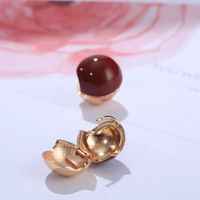 2022 New Retro Lovesickness Red Bean Temperament Red Ear Red Wild Ear Clip main image 5