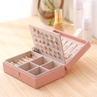 Frauen Einfache Tragbare Drei-schichten Schmuck Lagerung Box Ohrringe Ohr Stud Ring main image 1