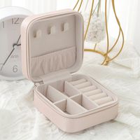 Fashion Solid Color Pu Jewelry Boxes sku image 9