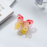 Double Layer Butterfly Grip Gradient Color Hair Clip sku image 4