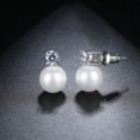 Jinse Frost Schnee Ohrringe Aaa Zirkon Einfache Mode Perlen Frauen Ohrringe Hersteller Großhandel Geschenk Ohrringe sku image 2