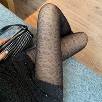 Women's Fashion Leopard Print Stockings Ultra-thin Jacquard Pantyhose main image 1