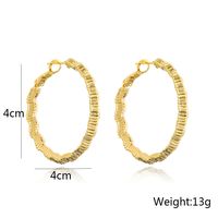 Fashion Copper Plated 14k Gold Female New Round Shaped Earring main image 4