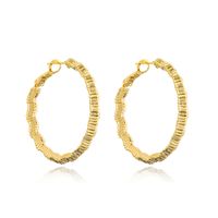 Mode Kupfer Überzogen 14k Gold Weibliche Neue Runde Förmigen Ohrring sku image 1