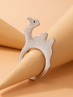 Fashion Camel Shaped Geometric Animal Single Alloy Ring main image 2