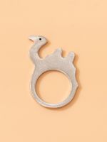 Fashion Camel Shaped Geometric Animal Single Alloy Ring main image 3
