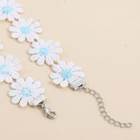 Nouveau Mode Petite Marguerite Dentelle Ras Du Cou Fleur Collier En Gros main image 4