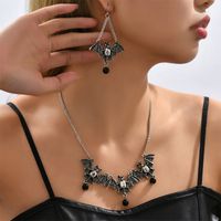 Fashion New Bat Necklace And Earrings Suit Bohemian Style Accessories main image 1