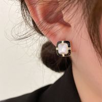 Fashion New Geometric Square Ear Studs Earrings Alloy main image 3