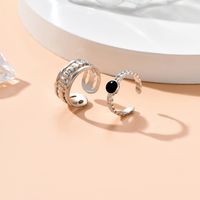 Fashion Retro Simple Female Open Index Finger Alloy Ring Set main image 3