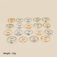 Fashion Gold And Silver Opening Turquoise Sun Fishtail Starfish Arrow Knuckle Ring Set 19 Pieces main image 5