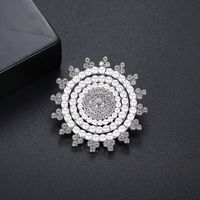 Korean Fashion Micro-inlaid Zircon Brooch sku image 3