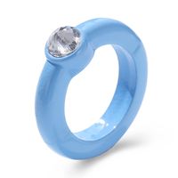 Simple Candy Color Acrylic Ring Wholesale sku image 4