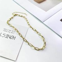 Simple Style Alloy Clavicle Chain Single Layer Necklace main image 1