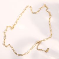 Simple Basic Chain Stainless Steel 18k Stacking With Plain Chain Paper Clip Chain sku image 1