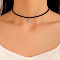 Simple Transparent Invisible Fish Line Zircon Necklace Diamond-studded Clavicle Chain Female sku image 14