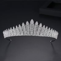 Jinse Huasheng Bandeau Européen Et Américain De Mode Mariée Couronne Cheveux Fermoir Pave Branche Forme Banquet Cheveux Accessoires En Gros Cadeau sku image 2