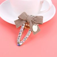 Du Sud Corée Dongdaemun Plein Diamant Arc Mot Clip Dames De Mode Bec De Canard Clip Côté Bang Clip Cheveux Coupés Clip Fille sku image 4