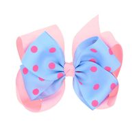 Commerce Extérieur Barrettes Double-couche Polka Dot Enfants Arc Européen Et Américain De Bébé En Gros sku image 1